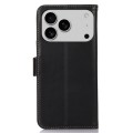 Skórzane Etui Pokrowiec RFID do iPhone 17 Pro Max czarny