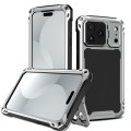 Mocne Pancerne Etui Antywstrząsowe do iPhone 17 Pro Max srebrne