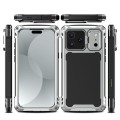 Mocne Pancerne Etui Antywstrząsowe do iPhone 17 Pro Max srebrne