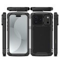 Mocne Pancerne Etui Antywstrząsowe do iPhone 17 Pro Max czarne