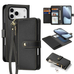 Czarne Magnetyczne Etui Portfel Dux Ducis do iPhone 17 Pro Max