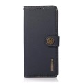 Skórzane Etui KHAZNEH z RFID do iPhone 17 Pro Max granatowe