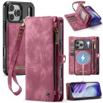 Czerwone Etui CaseMe Pokrowiec Portfel do iPhone 17 Pro Max