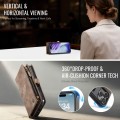 Brązowe Etui CaseMe Pokrowiec Portfel do iPhone 17 Pro Max