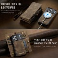Brązowe Etui CaseMe Pokrowiec Portfel do iPhone 17 Pro Max
