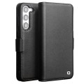 QIALINO Eleganckie Skórzane Etui do Samsung Galaxy S23+ czarne