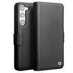 QIALINO Eleganckie Skórzane Etui do Samsung Galaxy S23+ czarne