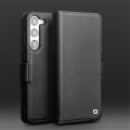 QIALINO Eleganckie Skórzane Etui do Samsung Galaxy S23+ czarne