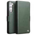QIALINO Eleganckie Skórzane Etui do Samsung Galaxy S23+ zielone