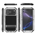 R-JUST Pancerne Etui Antywstrząsowe do iPhone 17 Pro Max srebrne