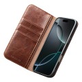 QIALINO Eleganckie Skórzane Etui do iPhone 17 Pro Max brązowe