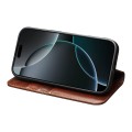 QIALINO Eleganckie Skórzane Etui do iPhone 17 Pro Max brązowe