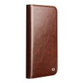 QIALINO Eleganckie Skórzane Etui do iPhone 17 Pro Max brązowe