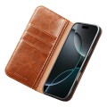 QIALINO Eleganckie Skórzane Etui do iPhone 17 Pro Max brązowe jasne