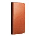 QIALINO Eleganckie Skórzane Etui do iPhone 17 Pro Max brązowe jasne
