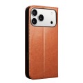 QIALINO Eleganckie Skórzane Etui do iPhone 17 Pro Max brązowe jasne