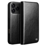 QIALINO Eleganckie Skórzane Etui do iPhone 17 Pro Max czarne