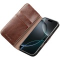 QIALINO Eleganckie Skórzane Etui Pokrowiec do iPhone 17 Pro Max brązowe