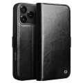 QIALINO Eleganckie Skórzane Etui Pokrowiec do iPhone 17 Pro Max czarne