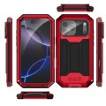 R-JUST Pancerne Etui Antywstrząsowe do iPhone 17 Pro Max czerwone