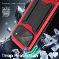 R-JUST Pancerne Etui Antywstrząsowe do iPhone 17 Pro Max czerwone