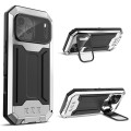 R-JUST Pancerne Etui Antywstrząsowe do iPhone 17 Pro Max srebrne