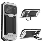 R-JUST Pancerne Etui Antywstrząsowe do iPhone 17 Pro Max srebrne