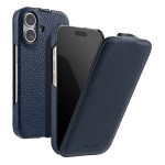 MELKCO MagSafe Skórzane Etui Pionowe do iPhone 17 granatowe