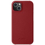 MELKCO Skórzane Etui Obudowa  Plecki do iPhone 13 mini czerwone