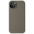 MELKCO Skórzane Etui Obudowa do iPhone 13 mini szare