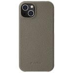 MELKCO Skórzane Etui Obudowa Plecki do iPhone 13 mini szare