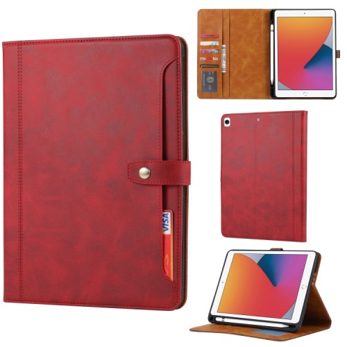 Skórzane Etui Pokrowiec Obudowa do iPad Pro 10.5 czerwony
