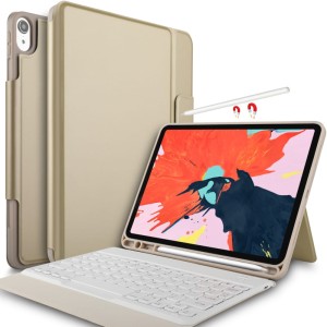 Etui Klawiatura Bezprzewodowa do iPad Pro 11 2018 złota