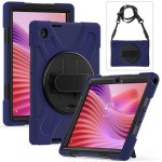 Pancerne Etui z Uchwytem i Paskiem do Lenovo Tab 10.1 2025 granatowe