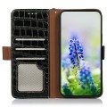Eleganckie Skórzane Etui Pokrowiec do iPhone 17 Pro czarne