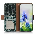 Eleganckie Skórzane Etui Pokrowiec do iPhone 17 Pro zielone