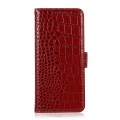 Eleganckie Skórzane Etui Pokrowiec do iPhone 17 Pro czerwone