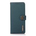 Skórzane Etui KHAZNEH z RFID do iPhone 17 Pro zielone