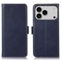 Skórzane Etui Pokrowiec RFID do iPhone 17 Pro Max granatowy