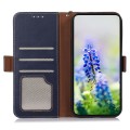 Skórzane Etui Pokrowiec RFID do iPhone 17 Pro Max granatowy