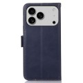 Skórzane Etui Pokrowiec RFID do iPhone 17 Pro Max granatowy