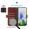 Skórzane Etui Pokrowiec RFID do iPhone 17 Pro brązowy