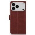 Skórzane Etui Pokrowiec RFID do iPhone 17 Pro brązowy