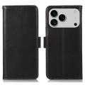 Skórzane Etui Pokrowiec RFID do iPhone 17 Pro czarny