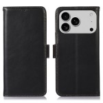 Skórzane Etui Pokrowiec RFID do iPhone 17 Pro czarny