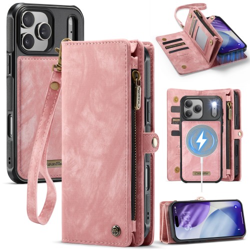 CaseMe Różowe Etui Pokrowiec Portfel do iPhone 17 Pro