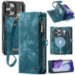 Niebieskie Etui CaseMe Pokrowiec Portfel do iPhone 17 Pro