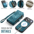 Niebieskie Etui CaseMe Pokrowiec Portfel do iPhone 17 Pro