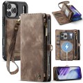 Brązowe Etui CaseMe Pokrowiec Portfel do iPhone 17 Pro