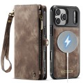 Brązowe Etui CaseMe Pokrowiec Portfel do iPhone 17 Pro
